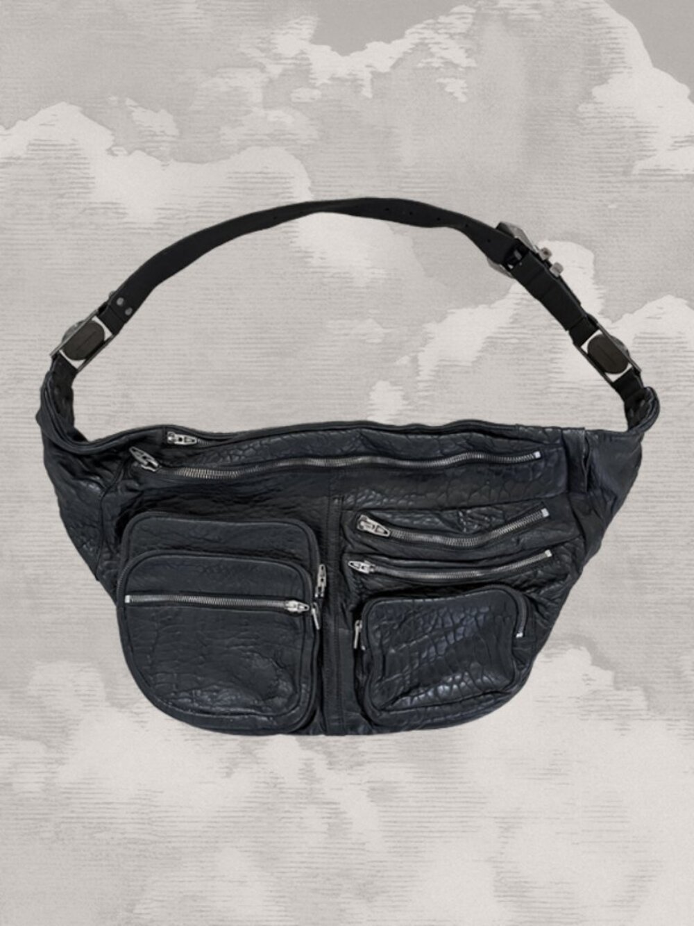 ALEXANDER WANG Attica Max Fanny Pack Crossbody Leather Bag